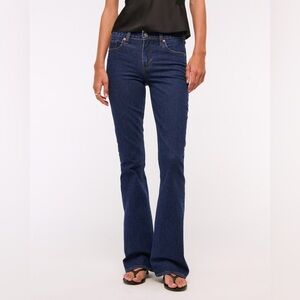 A&F Curve Love Mid Rise Bootcut Jean